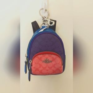 Coach mini backpack/charm
